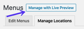 Tùy chọn Manage with Live Preview