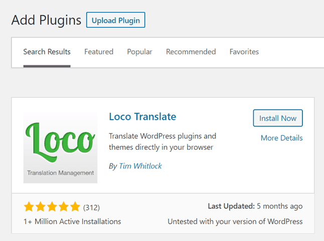 Dịch theme wordpress với Loco Translate