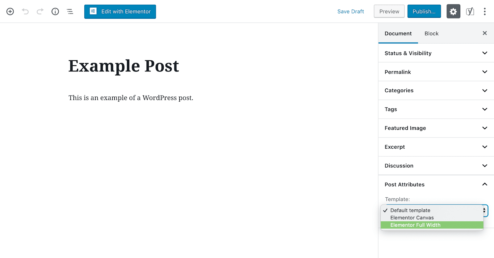 xóa Sidebar khỏi trang web WordPress 6 gửi mẫu chiều rộng đầy đủ