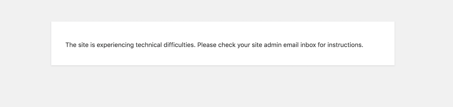 Khắc phục lỗi WordPress "The site is experiencing technical difficulties" 2 Khắc phục lỗi WordPress "The site is experiencing technical difficulties" 2