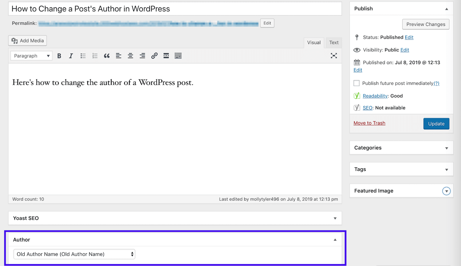 5 cách thay đổi tác giả trong WordPress 5 cách thay đổi tác giả trong WordPress
