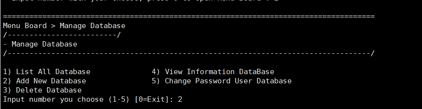Add New Database - Tạo mới một database trên TinoScript 2