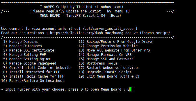 Install Memcached for PHP - Cài Đặt Memcached cho phiên bản php đã cài trên Tinoscript 1