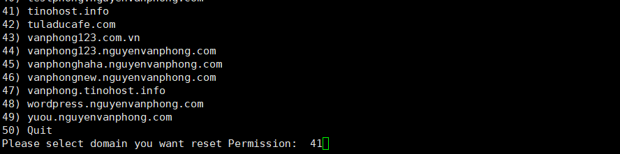 Reset Permission for Domain – Phân quyền lại user cho Website 3