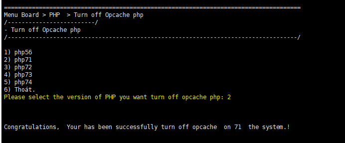 Turn off OPcache - Tắt OPcache Extension php trên TinoScript 3