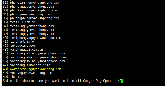 Turn Off Google PageSpeed - Tắt MOD Google PageSpeed trên Tinoscript 3