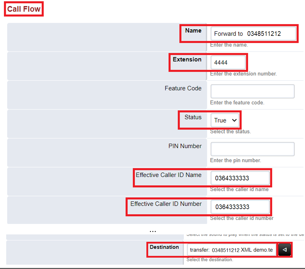 Huwóng Dẫn Tổng Đài Ảo - Cấu hình chuyển hướng cuộc gọi ra di động 3