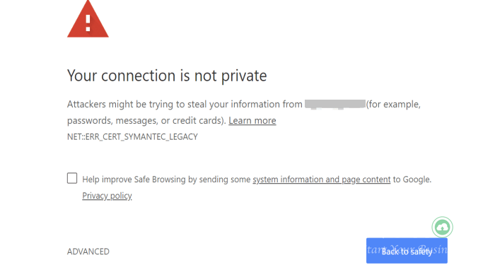 Hướng dẫn sửa lỗi "your connection is not private" trên Chrome 2 sua-loi-your-connection-is-not-private