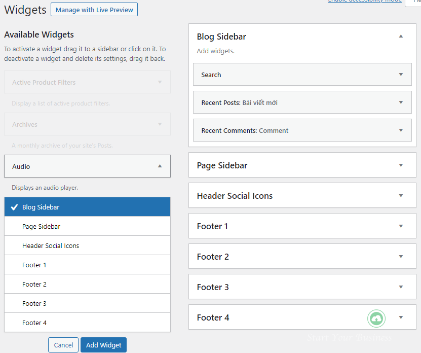 Widget WordPress là gì? Hướng dẫn toàn tập về Widget 2024 7 Widget-WordPress-la-gi