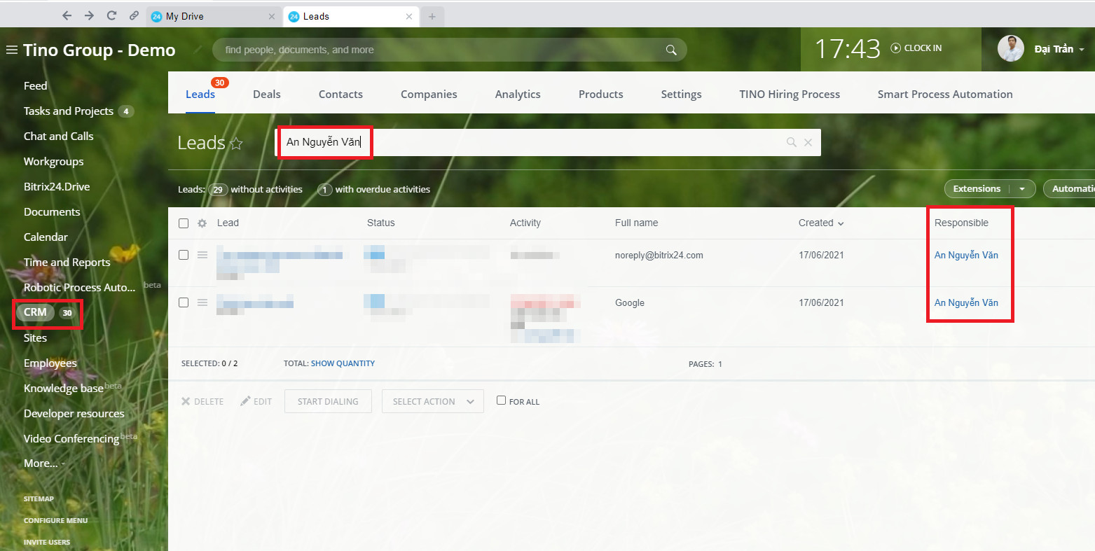 [Employees] Thay đổi người chịu trách nhiệm trong CRM nếu người đó đã bị sa thải 3