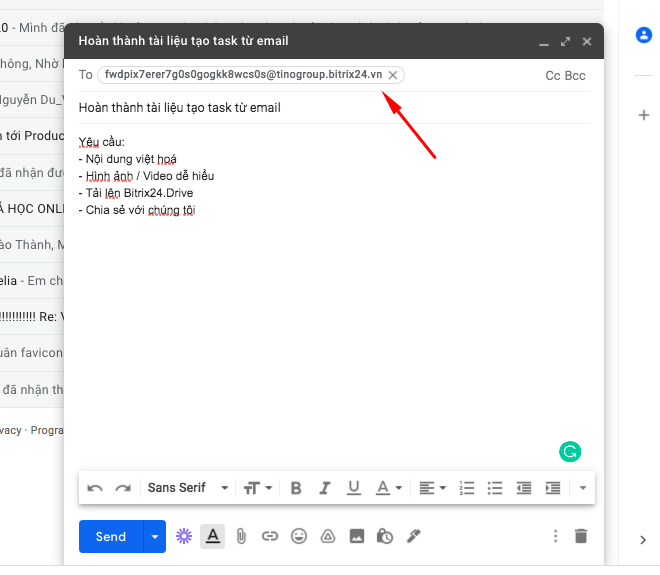 Tạo bài đăng trong bản tin và tác vụ từ email 3