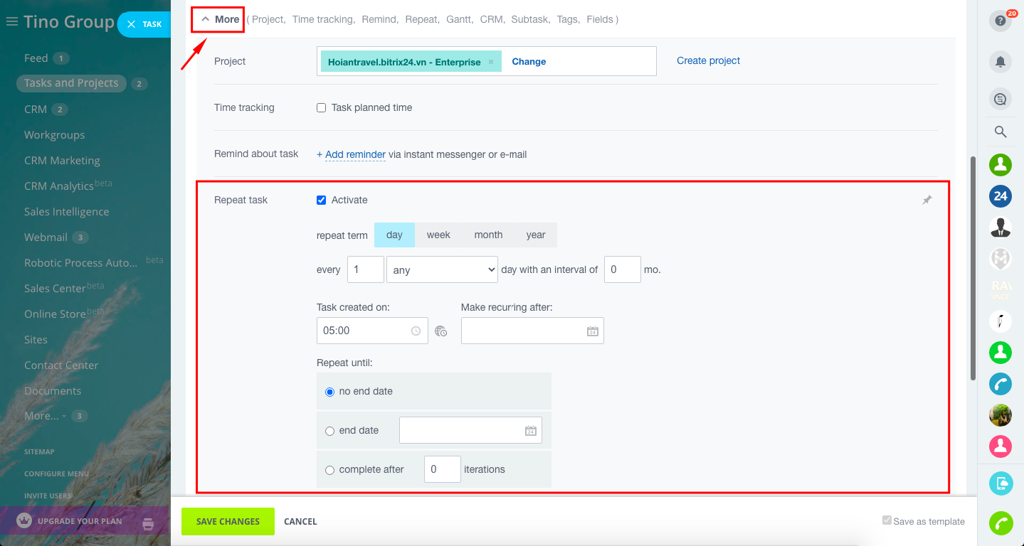 Task template (tác vụ mẫu) 5 Task template (tác vụ mẫu) 5