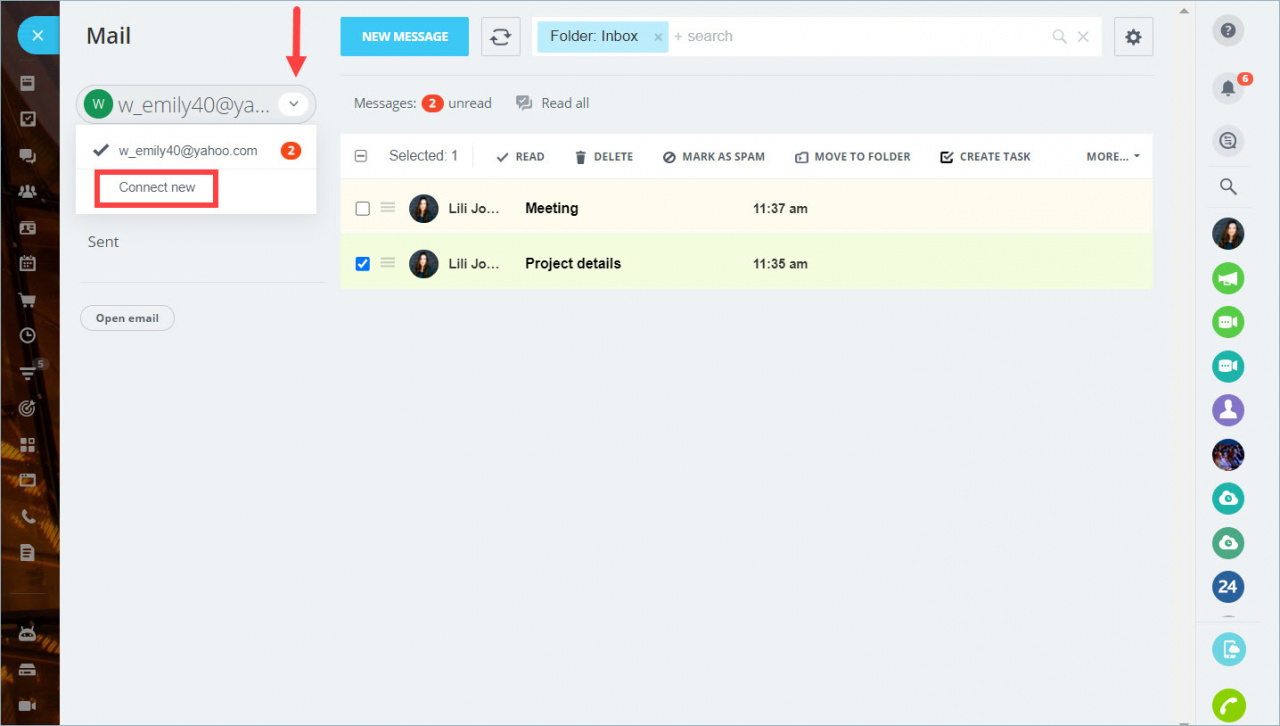 Connect New Mail