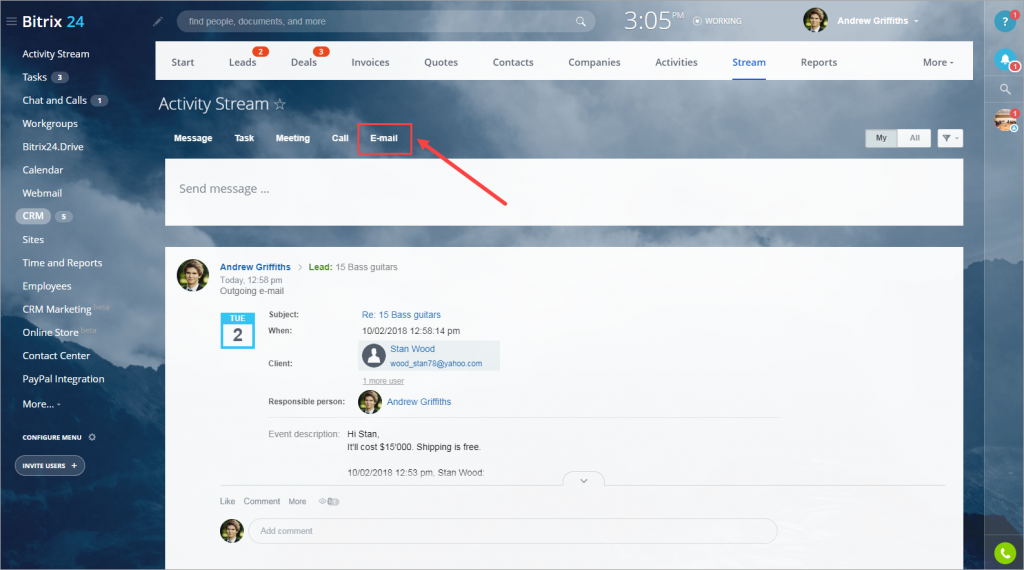 Emailsendcrm7