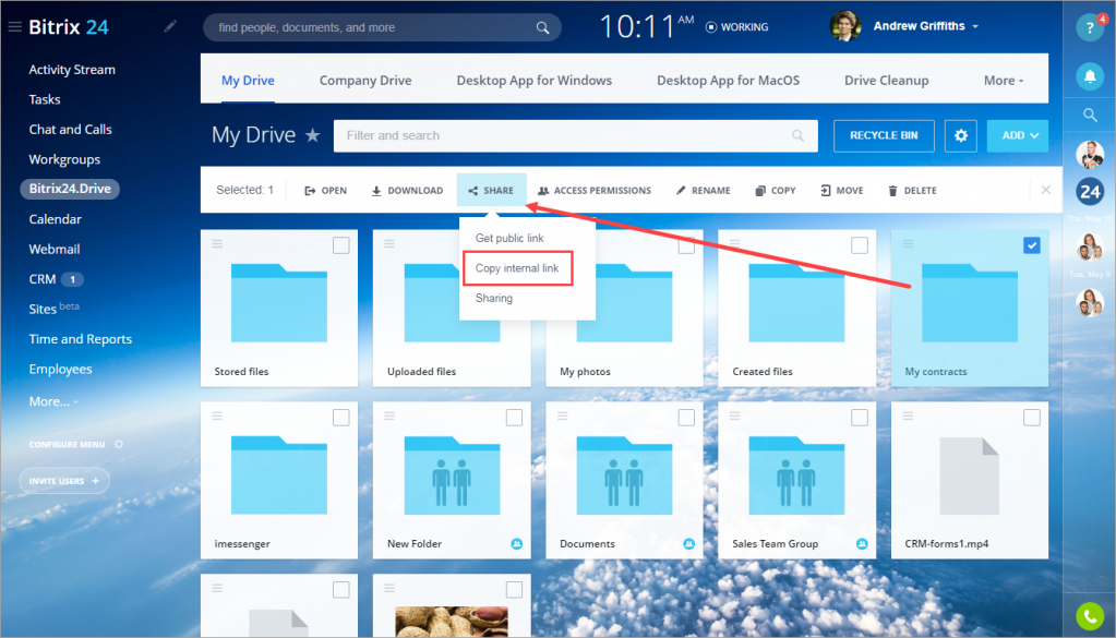 [Drive] Nhận liên kết nội bộ và công khai (chia sẻ File và Folder) 1