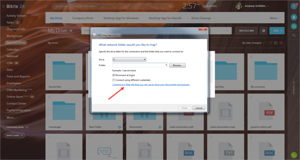 [Drive] Map Bitrix24 Drive làm Network Drive trong Windows 8