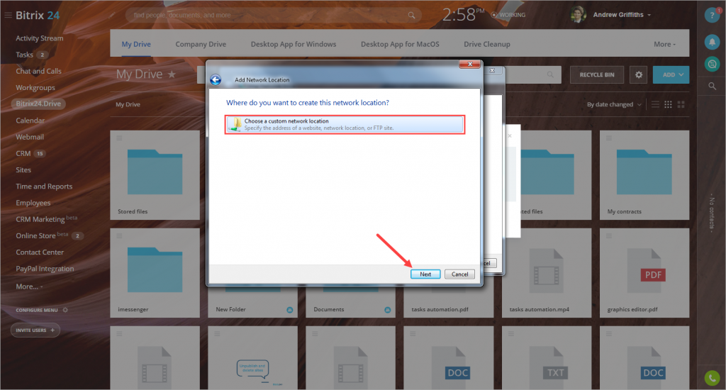 [Drive] Map Bitrix24 Drive làm Network Drive trong Windows 9