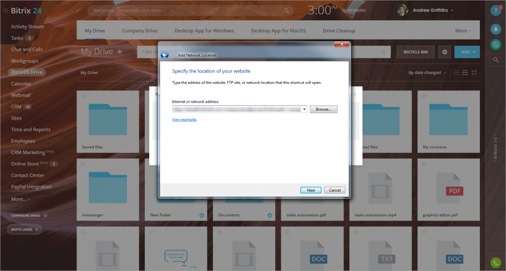 [Drive] Map Bitrix24 Drive làm Network Drive trong Windows 10