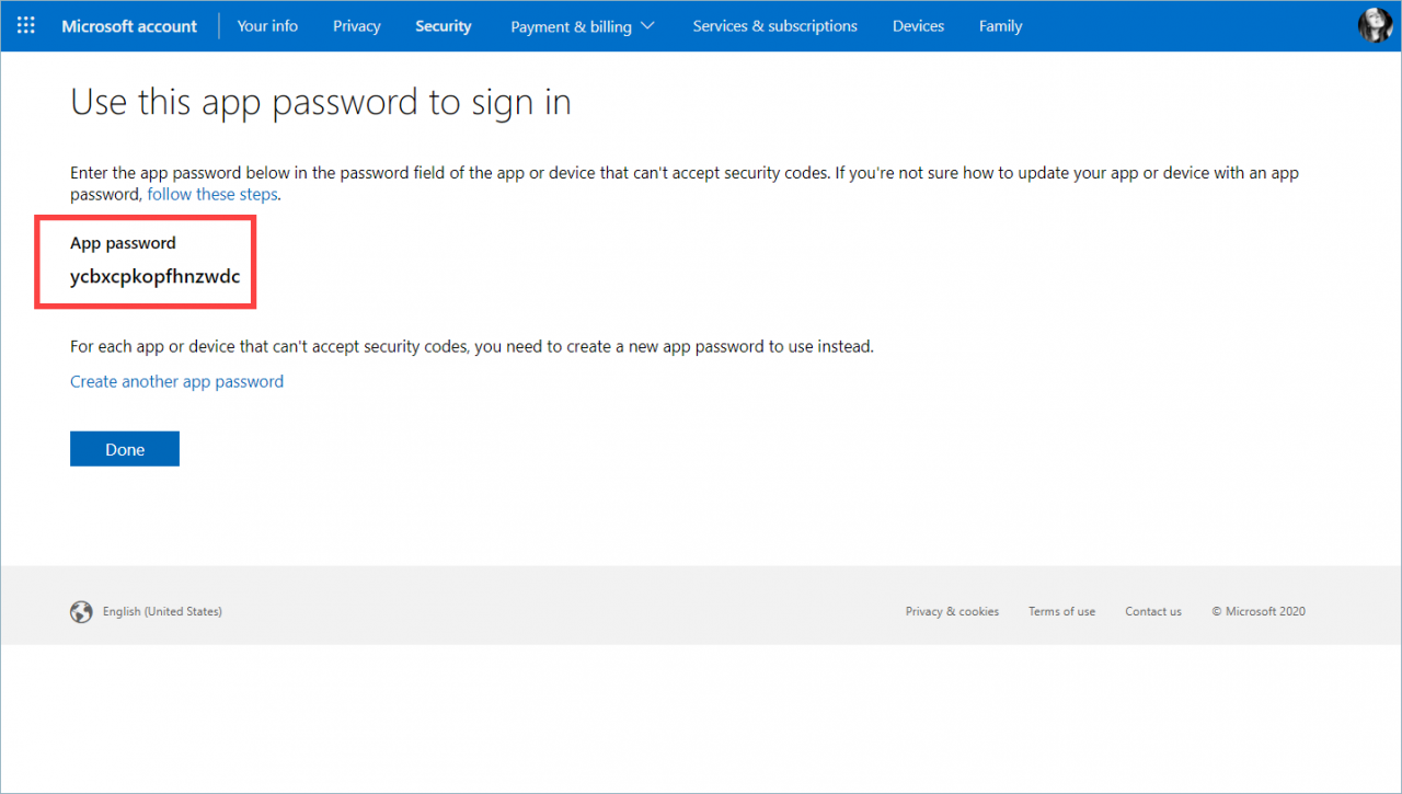 Password