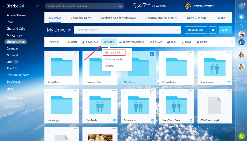 [Drive] Nhận liên kết nội bộ và công khai (chia sẻ File và Folder) 8