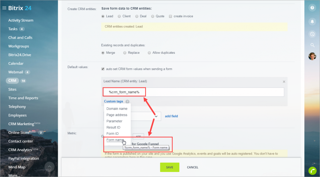 [CRM] Thêm form biểu mẫu web CRM mới - CRM Forms 10