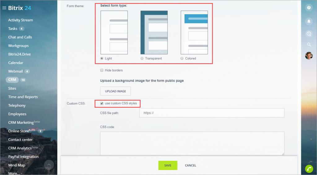 [CRM] Thêm form biểu mẫu web CRM mới - CRM Forms 11