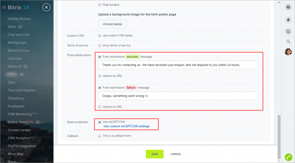 [CRM] Thêm form biểu mẫu web CRM mới - CRM Forms 14