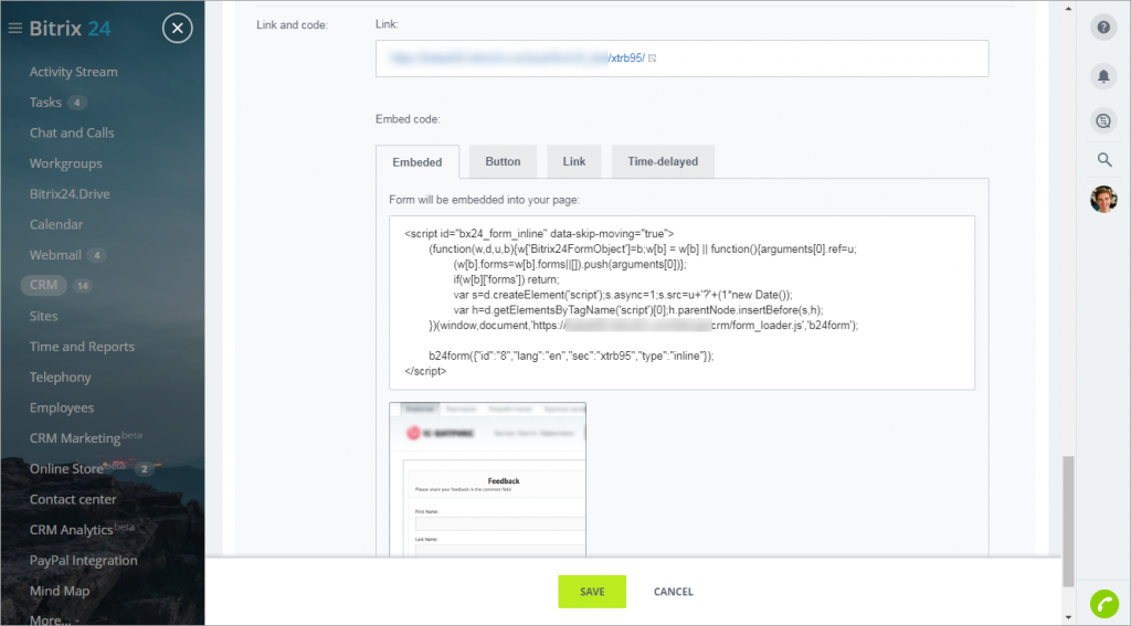 [CRM] Thêm form biểu mẫu web CRM mới - CRM Forms 16