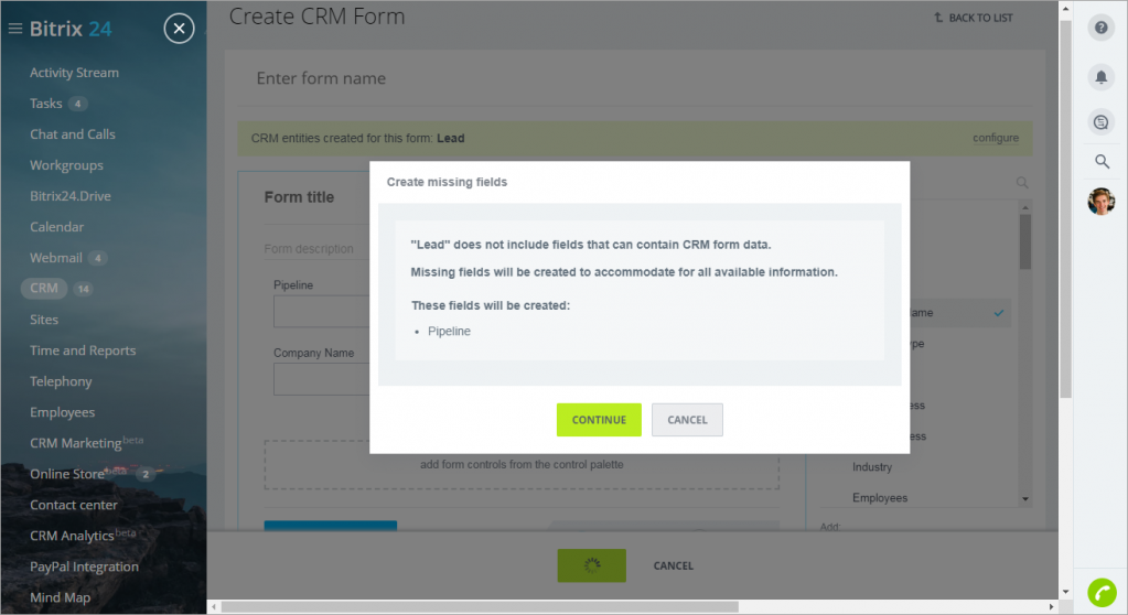 [CRM] Thêm form biểu mẫu web CRM mới - CRM Forms 4