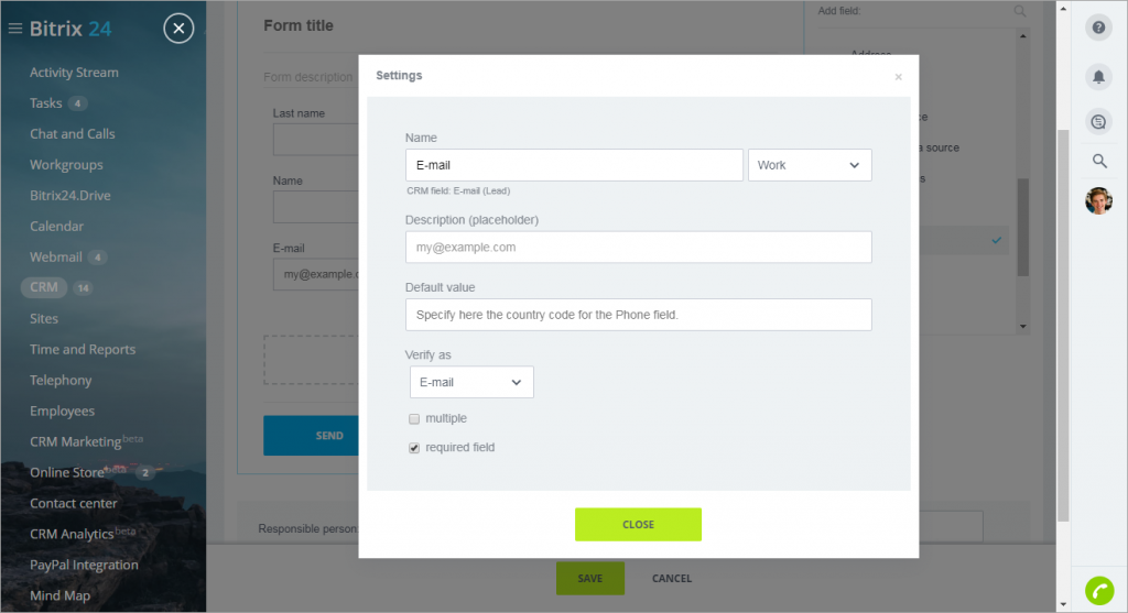 [CRM] Thêm form biểu mẫu web CRM mới - CRM Forms 5