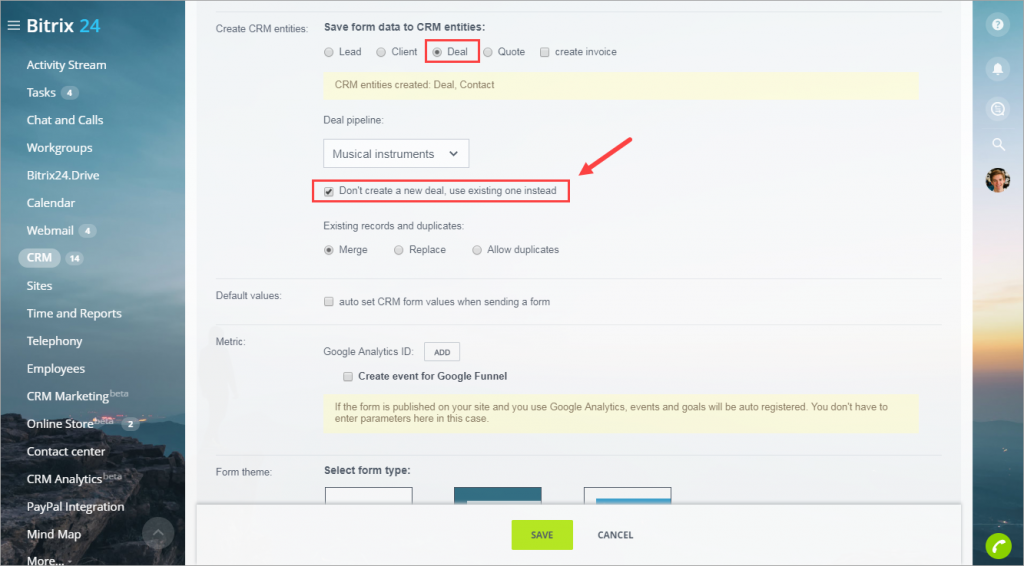 [CRM] Thêm form biểu mẫu web CRM mới - CRM Forms 9