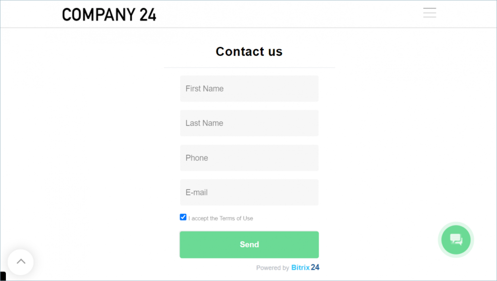[CRM] Cách đặt biểu mẫu CRM trên trang Bitrix24 Site 5