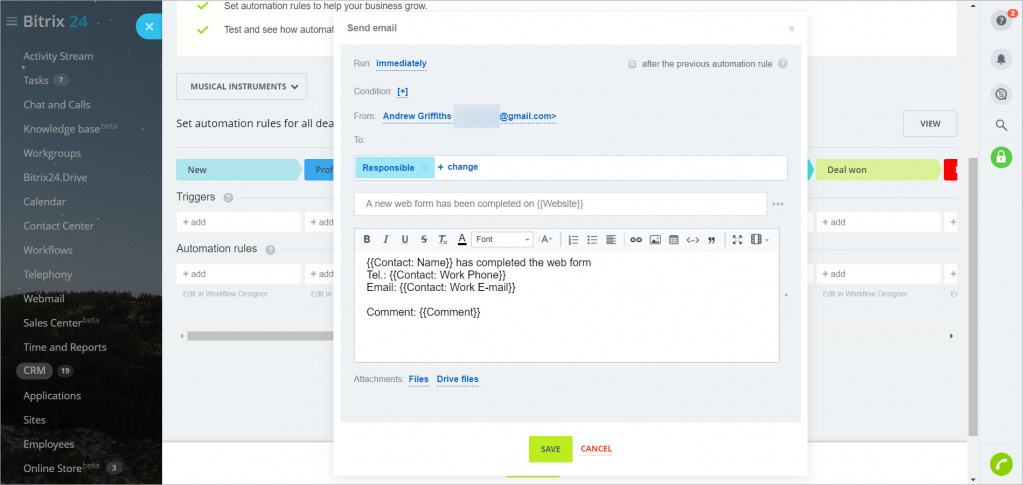 [CRM] Gửi dữ liệu từ biểu mẫu web CRM cho nhân viên qua email 6
