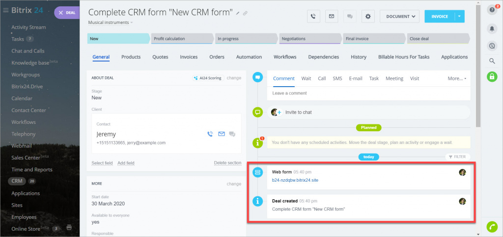 [CRM] Gửi dữ liệu từ biểu mẫu web CRM cho nhân viên qua email 8