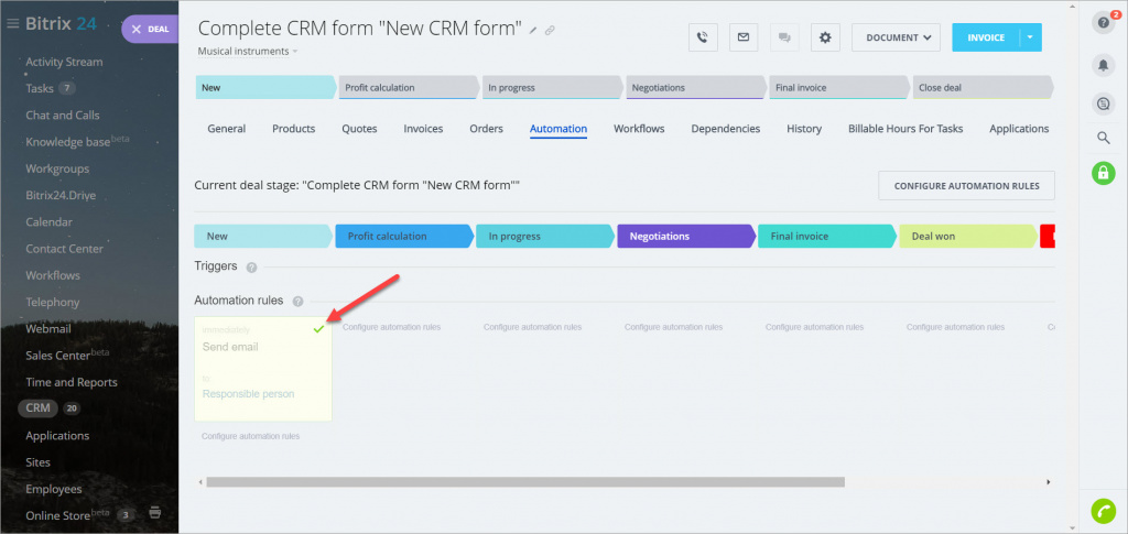[CRM] Gửi dữ liệu từ biểu mẫu web CRM cho nhân viên qua email 9