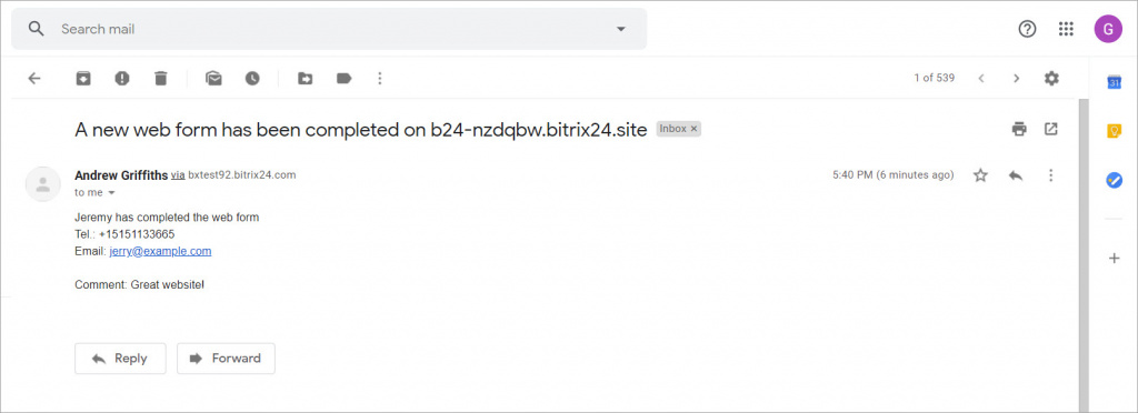 [CRM] Gửi dữ liệu từ biểu mẫu web CRM cho nhân viên qua email 10