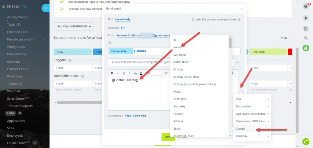 [CRM] Gửi dữ liệu từ biểu mẫu web CRM cho nhân viên qua email 5