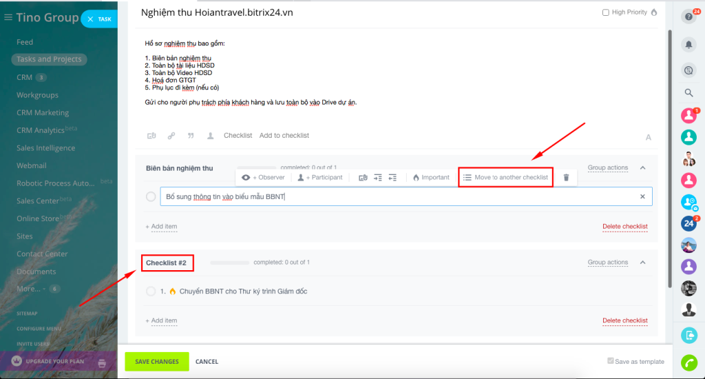 [Task] Thêm Checklist 8