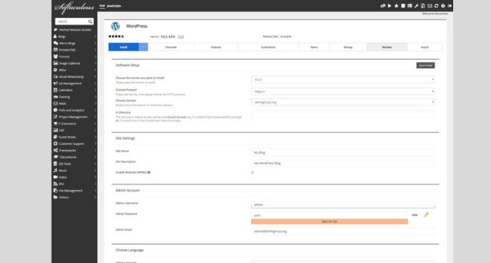 Softaculous là gì ? Cách cài đặt WordPress bằng Softaculous 5 Softaculous-la-gi