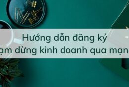 Hướng dẫn đăng ký tạm ngừng kinh doanh qua mạng nhanh chóng, đơn giản