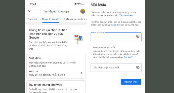 Hướng dẫn cách đổi mật khẩu Gmail trên điện thoại đơn giản nhất 8 cach-doi-mat-khau-gmail-tren-dien-thoai
