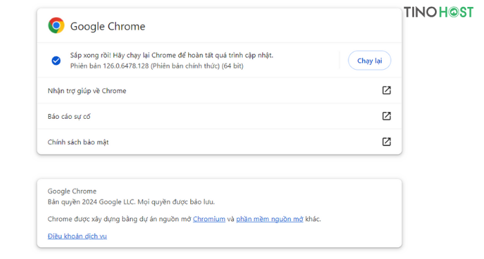 Hướng dẫn sửa lỗi “ERR_CONNECTION_REFUSED” Chrome thành công 100% 4 khoi-dong-lai-chrome