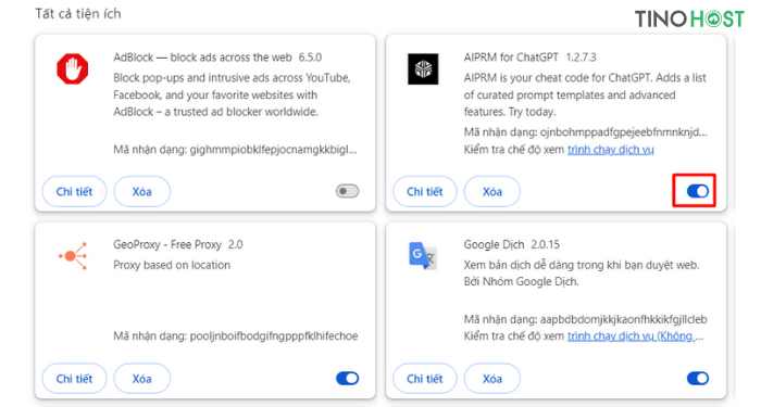 Hướng dẫn sửa lỗi “ERR_CONNECTION_REFUSED” Chrome thành công 100% 8 tat-cac-tien-ich-mo-rong