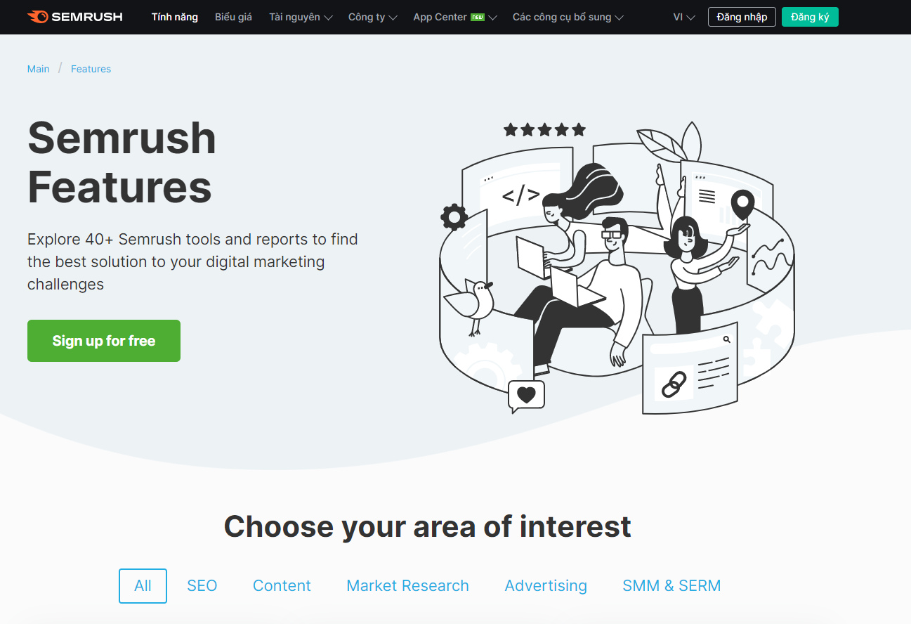 SEMrush là gì? Cách dùng SEMrush miễn phí 100% 2 semrush-la-gi