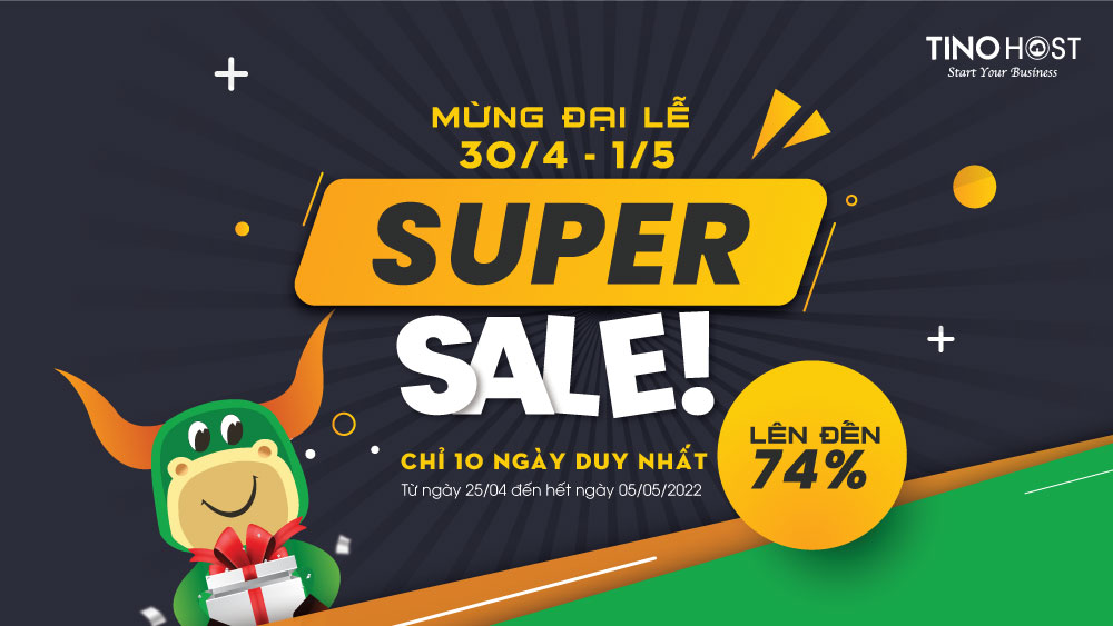 Chào 47 năm Ngày thống nhất, TinoHost giảm 74% Hosting, 47% VPS, tặng 50% thời gian sử dụng; cho phép thanh toán sau 1 uu-dai-cuc-chat-mung-ngay-thong-nhat