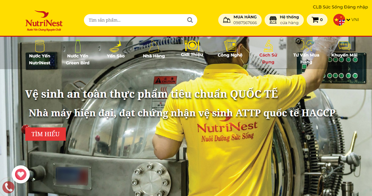 Top 7 mẫu website bán yến sào đẹp và chuyên nghiệp 2024 5 mau-website-ban-yen-sao-dep