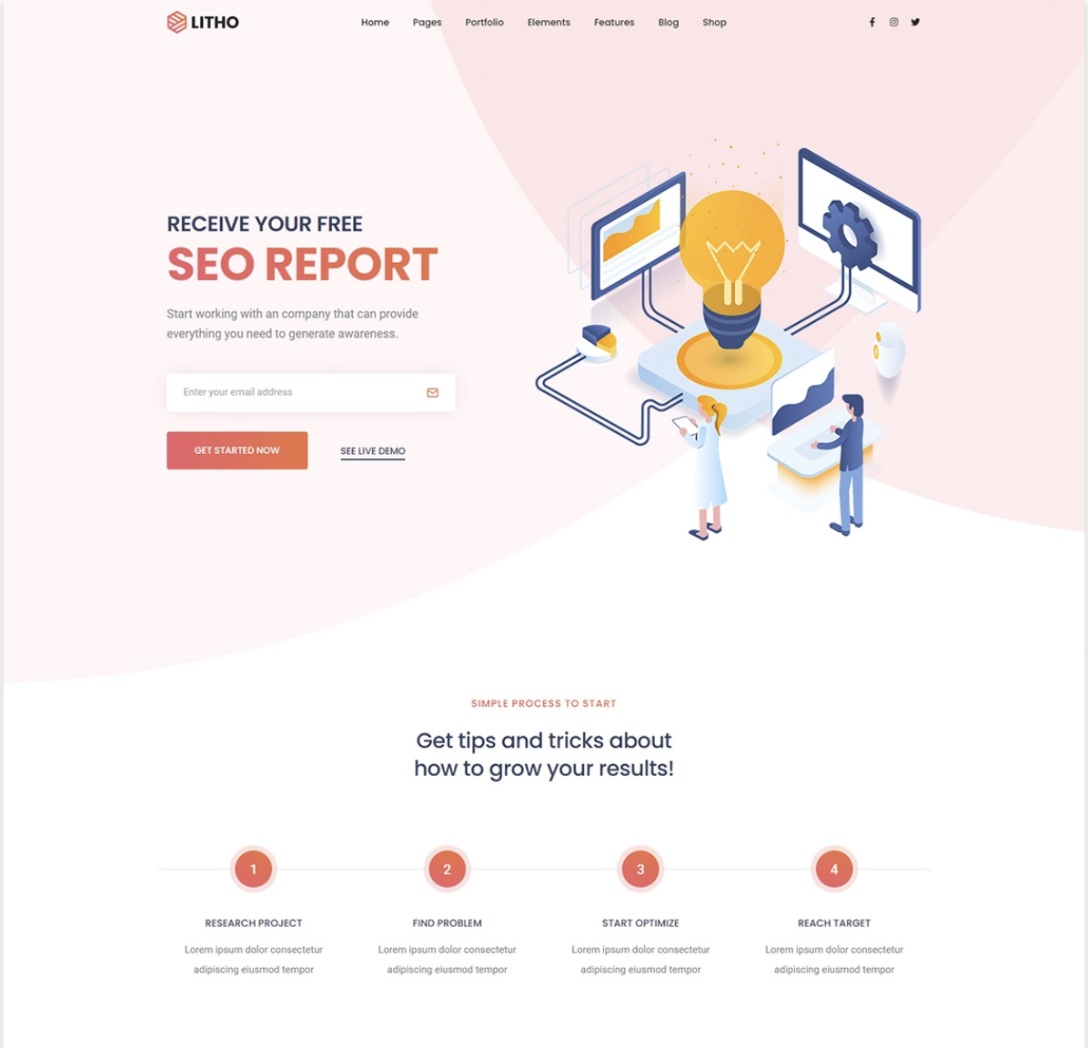 20 mẫu website đơn giản chuẩn SEO được ưa chuộng nhất năm 2024 12 mau-website-don-gian-chuan-seo