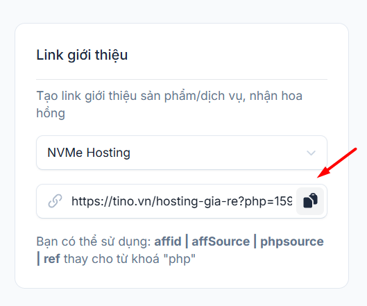 Hướng dẫn cách kiếm tiền Affiliate Hosting với Tino từ A-Z 8 Cách tham gia chương trình Affiliate Hosting của Tino