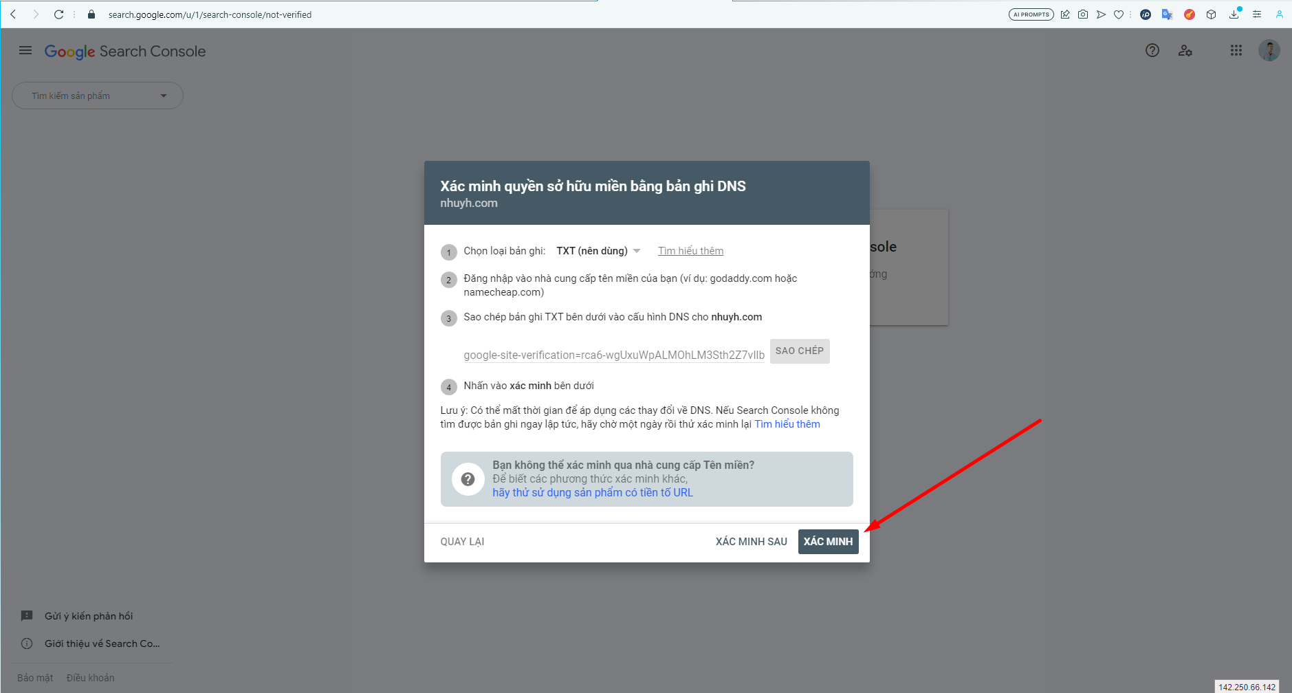 Hướng dẫn xác minh tên miền với Google Search Console đơn giản 8 xac-minh-ten-mien-voi-google-search-console