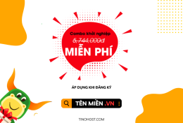 TinoHost miễn phí COMBO KHỞI NGHIỆP trị giá 6 triệu đồng!